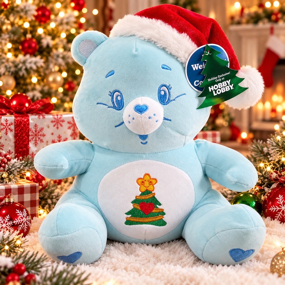 Care Bears Christmas Wishes Bear Weighted Plush Hobby Lobby Exclusive 2026 NEW